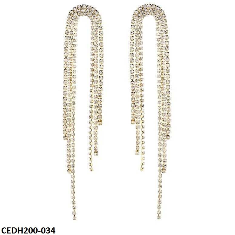 CEDH200 SIQ U-Tassels Drops Earrings Pair - CEDH