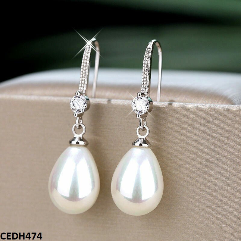 CEDH474 KRL Pearl Drop Earrings - CEDH