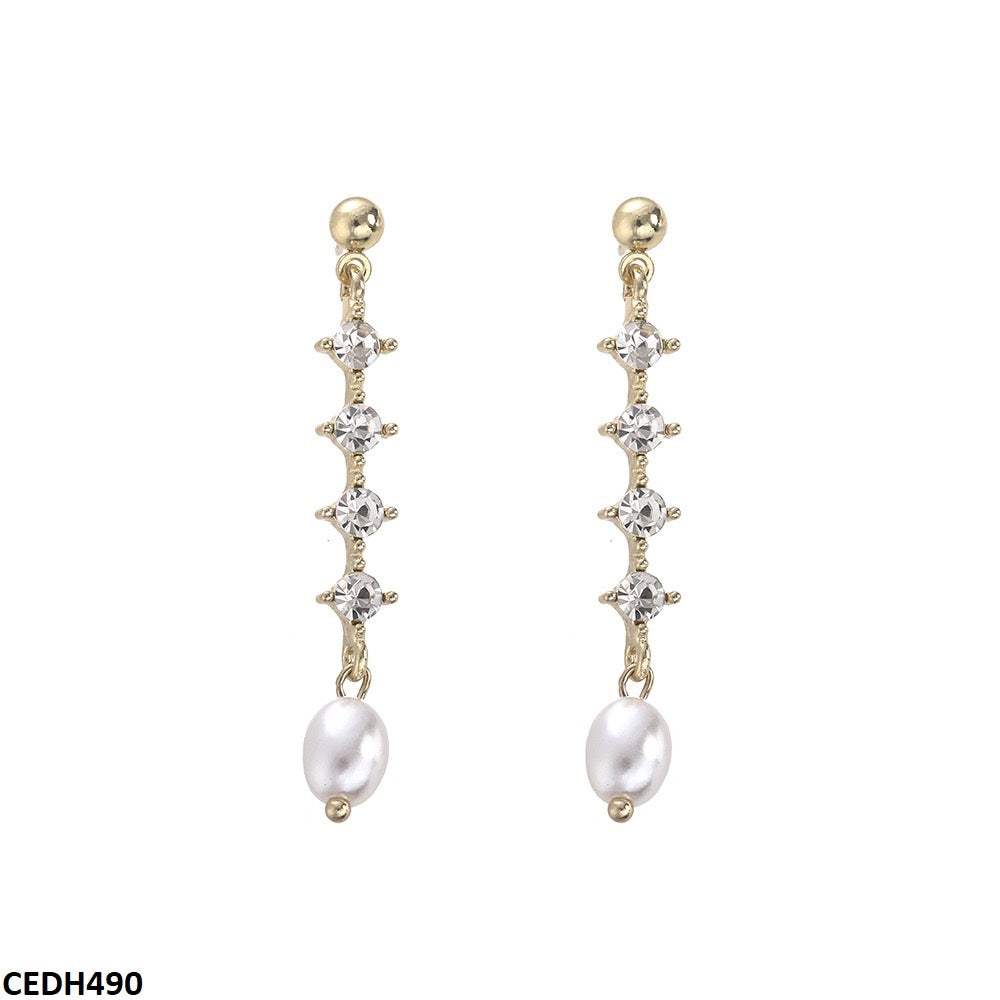 CEDH490 YHC Pearl Drop Earrings - CEDH