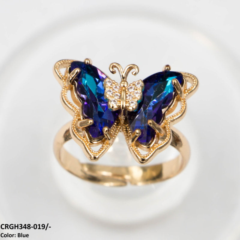 CRGH348 LJX Charm Butterfly Ring Adjustable - CRGH