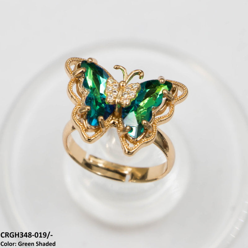 CRGH348 LJX Charm Butterfly Ring Adjustable - CRGH