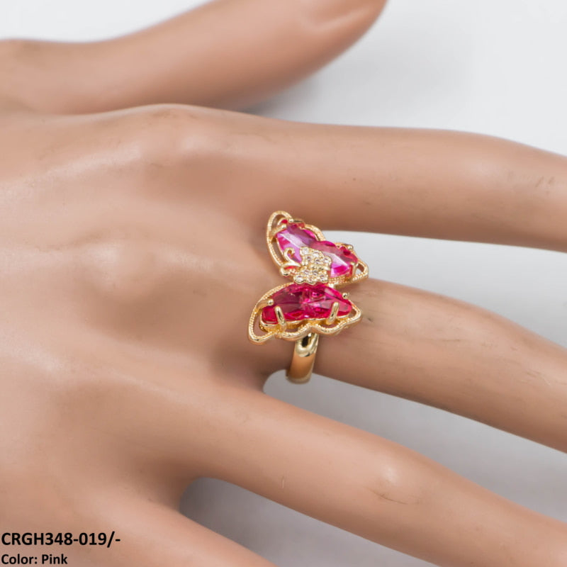 CRGH348 LJX Charm Butterfly Ring Adjustable - CRGH