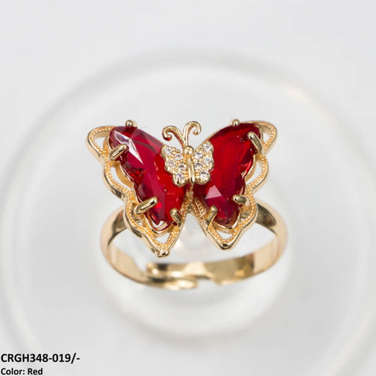 CRGH348 LJX Charm Butterfly Ring Adjustable - CRGH
