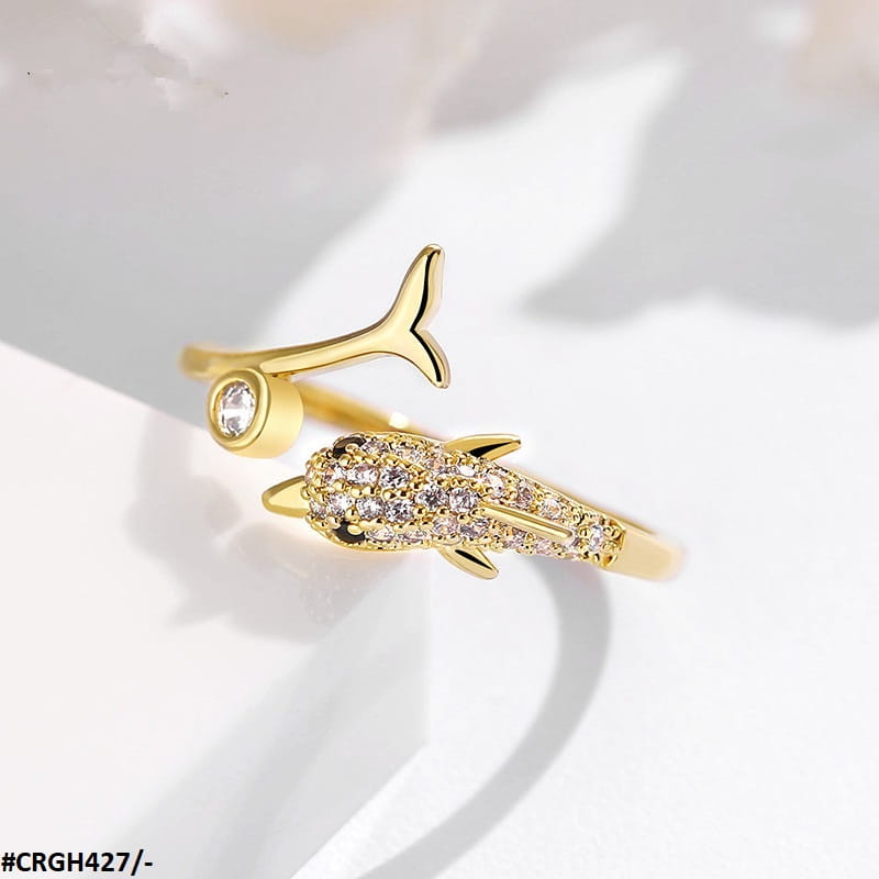 CRGH427 SZL Dolphin Adjustable Ring - CRGH