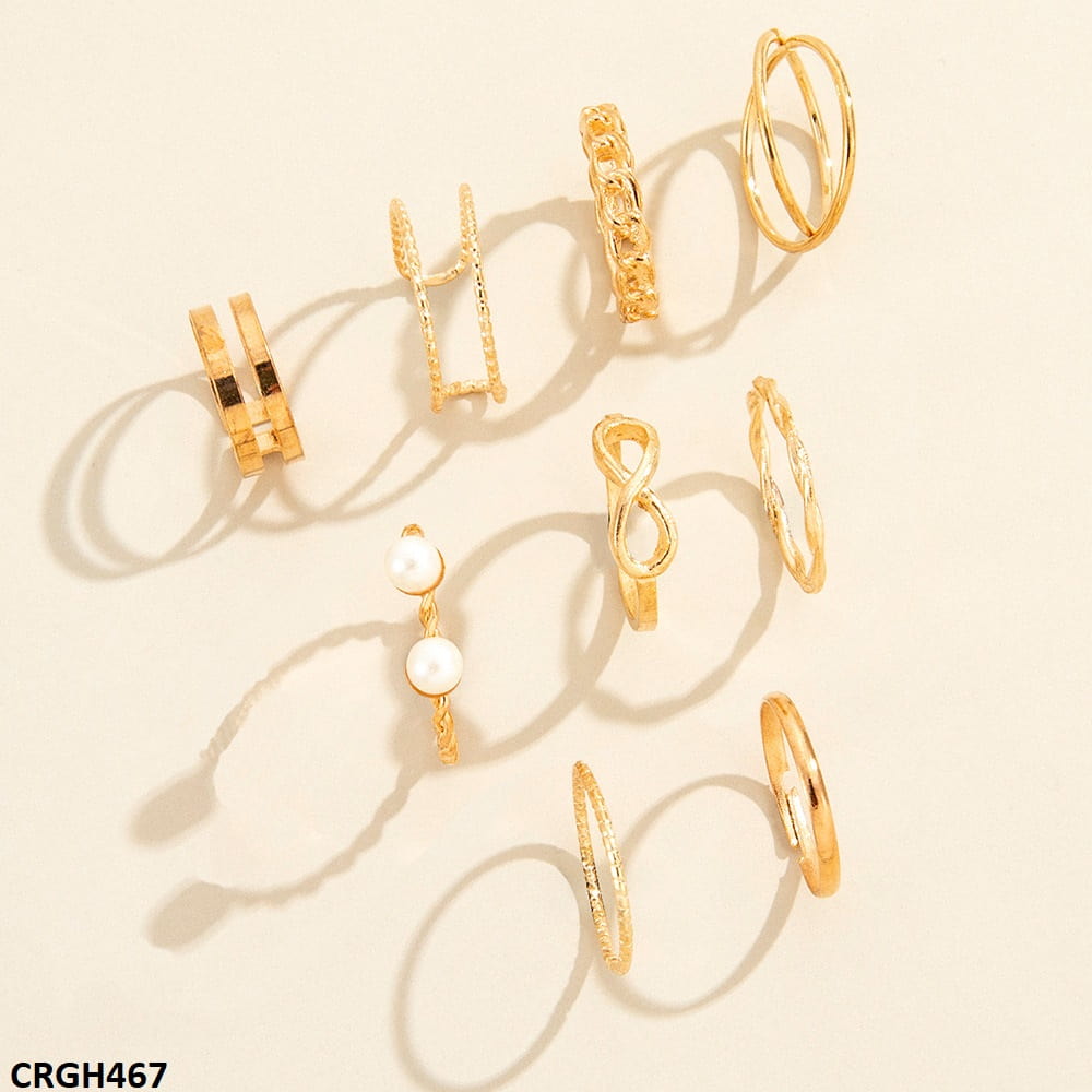 CRGH467 YPG 9 Midi Rings - CRGH