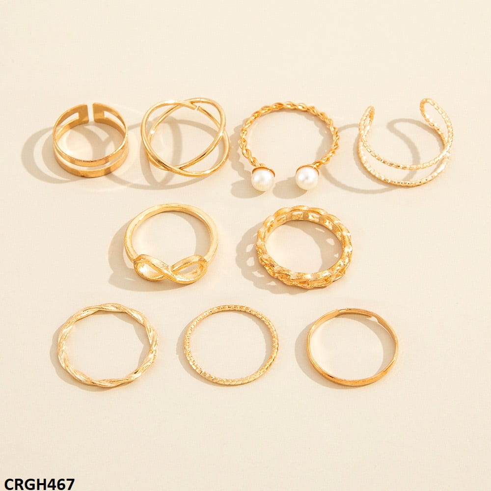 CRGH467 YPG 9 Midi Rings - CRGH