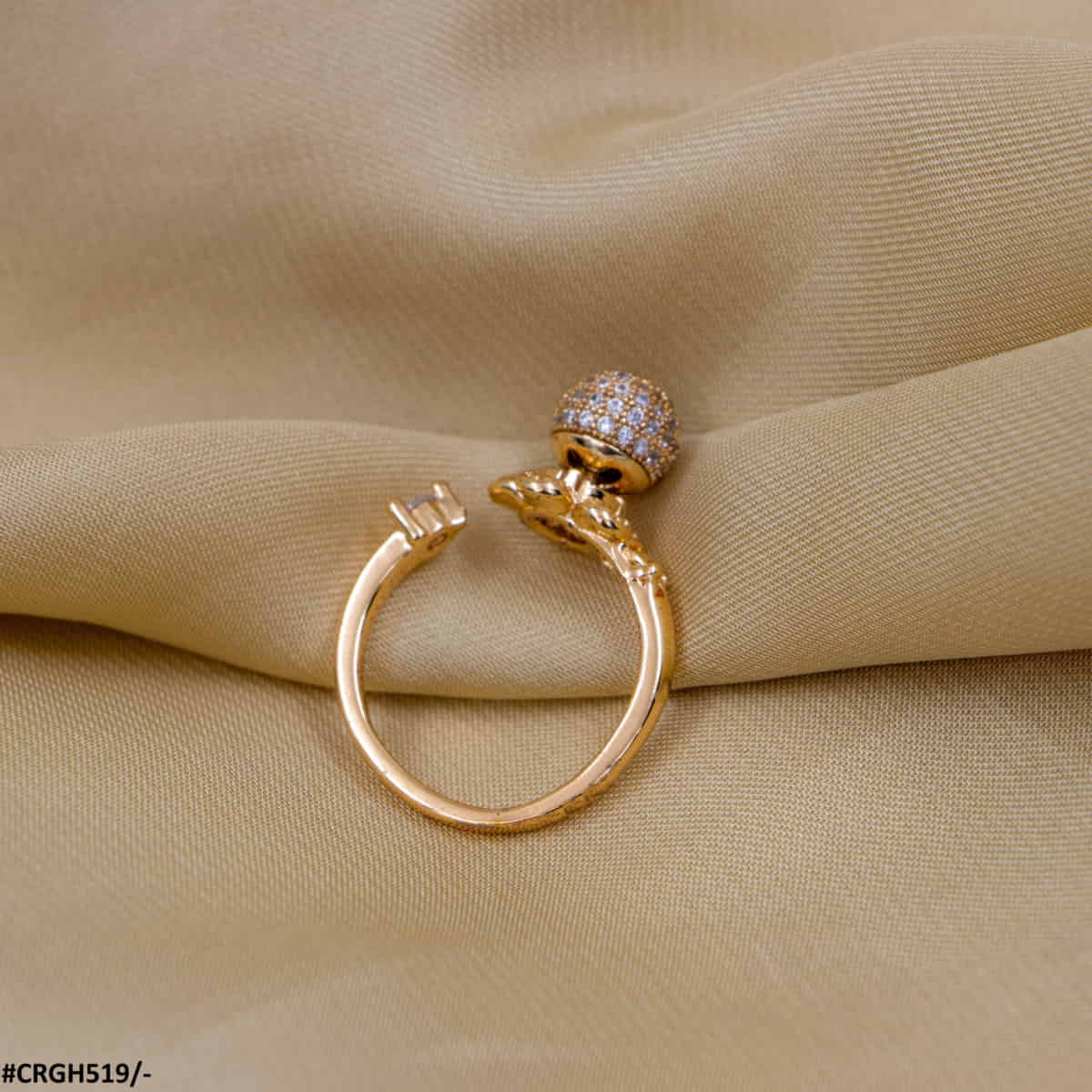 CRGH519 MAR Flower/Round  Ring Adjustable - CRGH