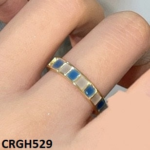 CRGH529 WNS Painted Square Ring Adjustable - CRGH