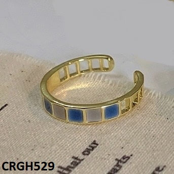 CRGH529 WNS Painted Square Ring Adjustable - CRGH