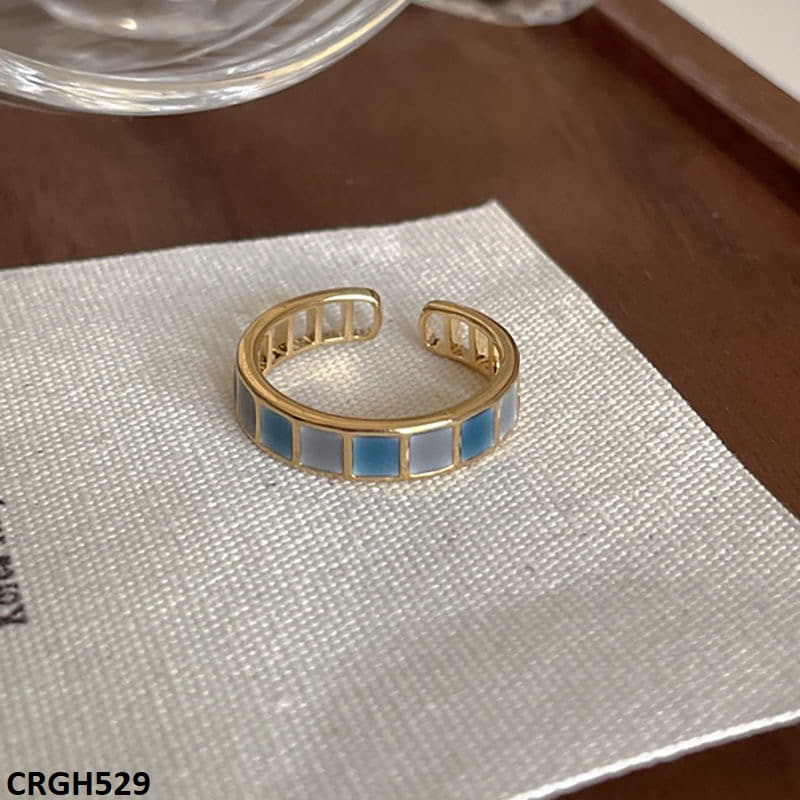 CRGH529 WNS Painted Square Ring Adjustable - CRGH