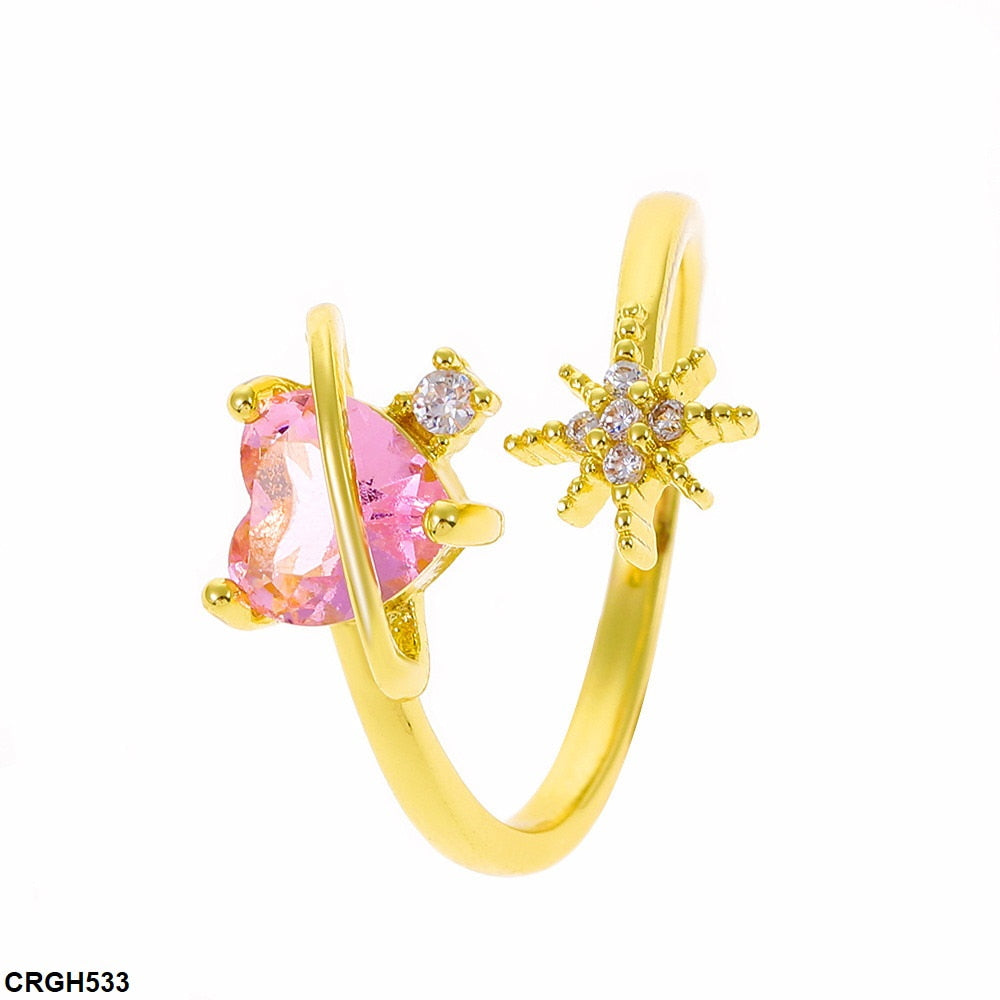 CRGH533 QWN Heart Ring Adjustable - CRGH