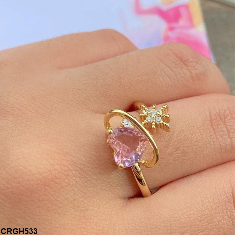 CRGH533 QWN Heart Ring Adjustable - CRGH