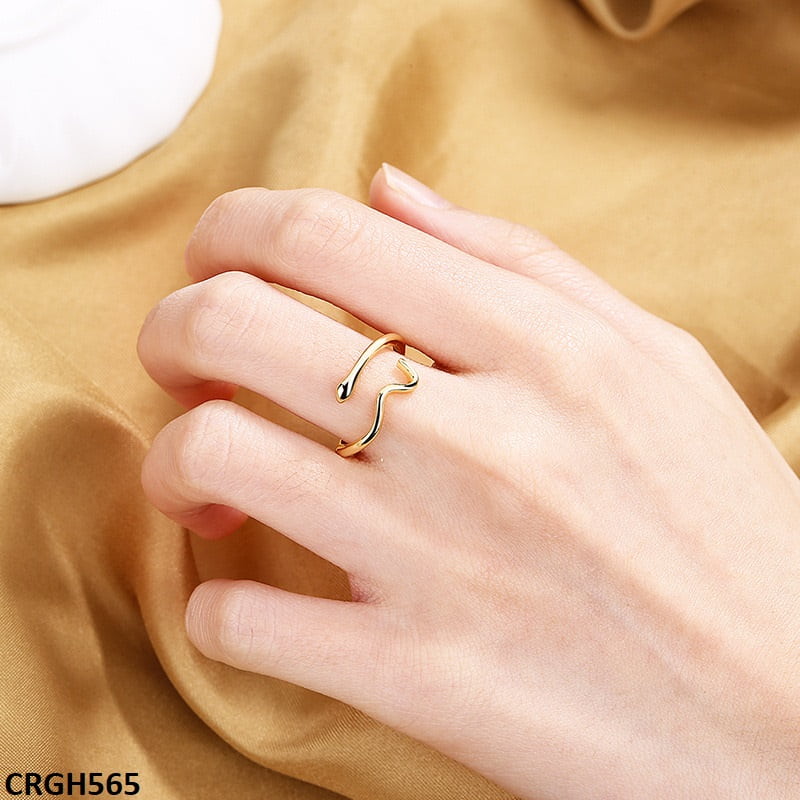 CRGH565 SZL Zigzag Adjustable Ring - CRGH