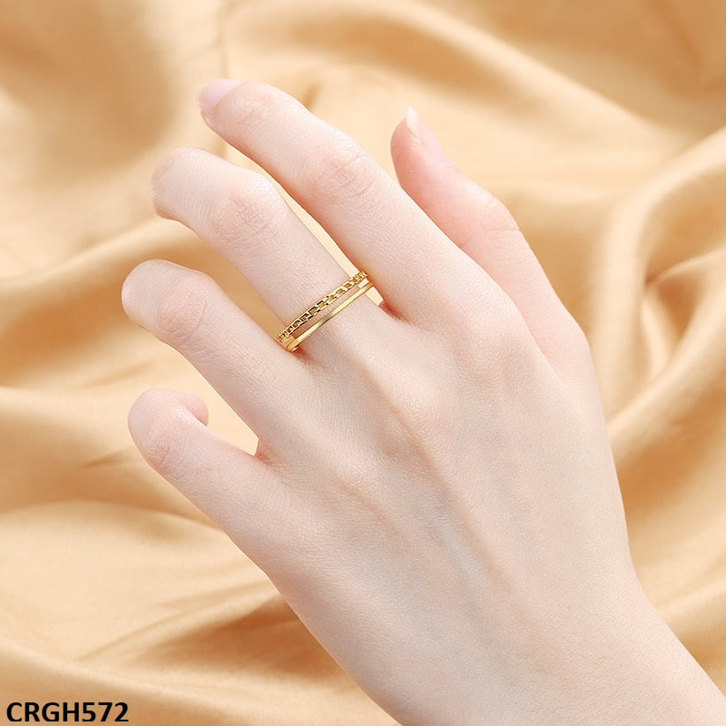 CRGH572 SZL Link Chain Adjustable Ring - CRGH