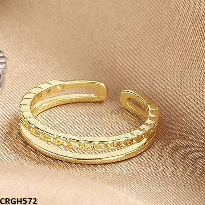 CRGH572 SZL Link Chain Adjustable Ring - CRGH