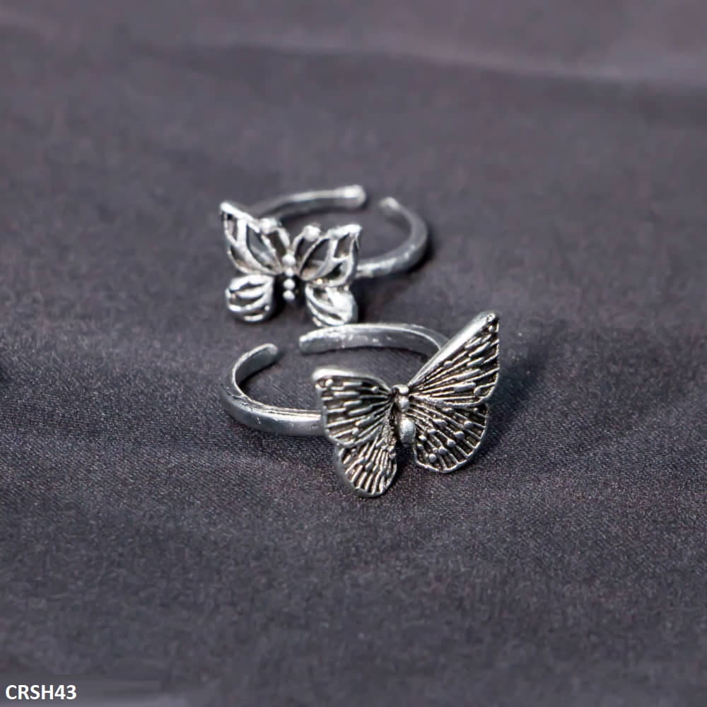 CRSH430 LSH 2 Butterfly Rings Adjustable - CRSH