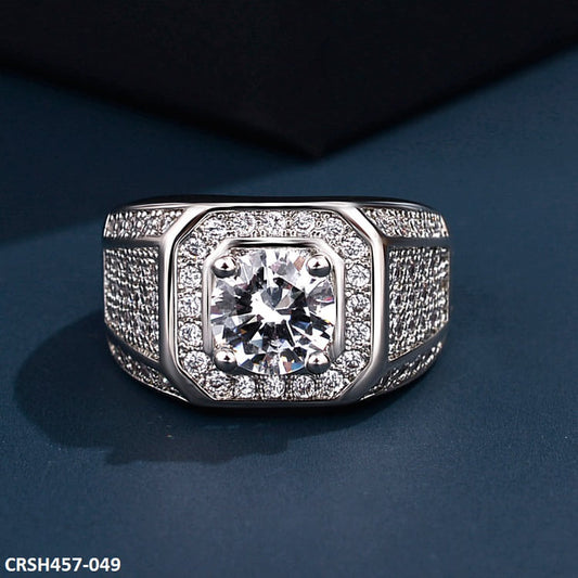 CRSH457 ZFQ Round Cathedral Ring Adjustable - CRSH