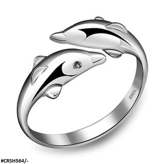 CRSH564 SZL Dolphin Adjustable Ring - CRSH