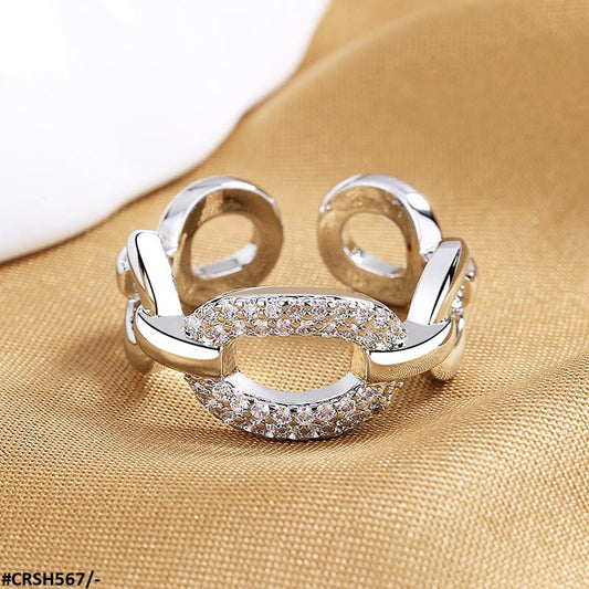 CRSH567 SZL Chain Link Adjustable Ring - CRSH