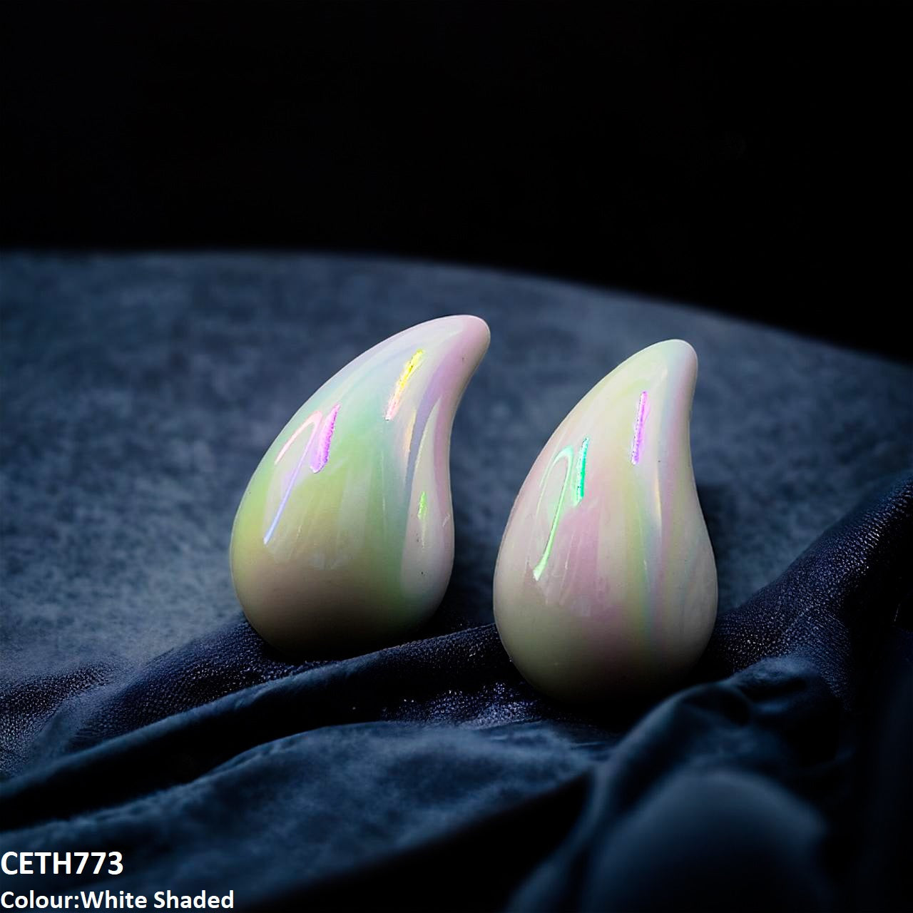CETH773 LWH Water Drop Stud Tops Pair - CETH