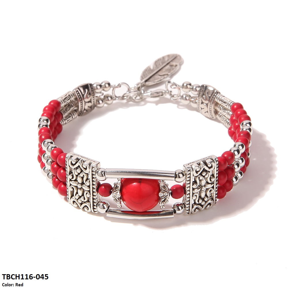 TBCH116 MHJ Layer Beads Bangles Bracelet - TBCH