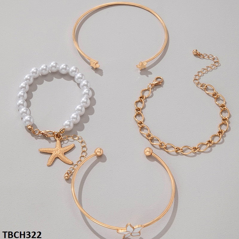 TBCH322 YYE Pearl Star Bracelet Adjustable - CBCH