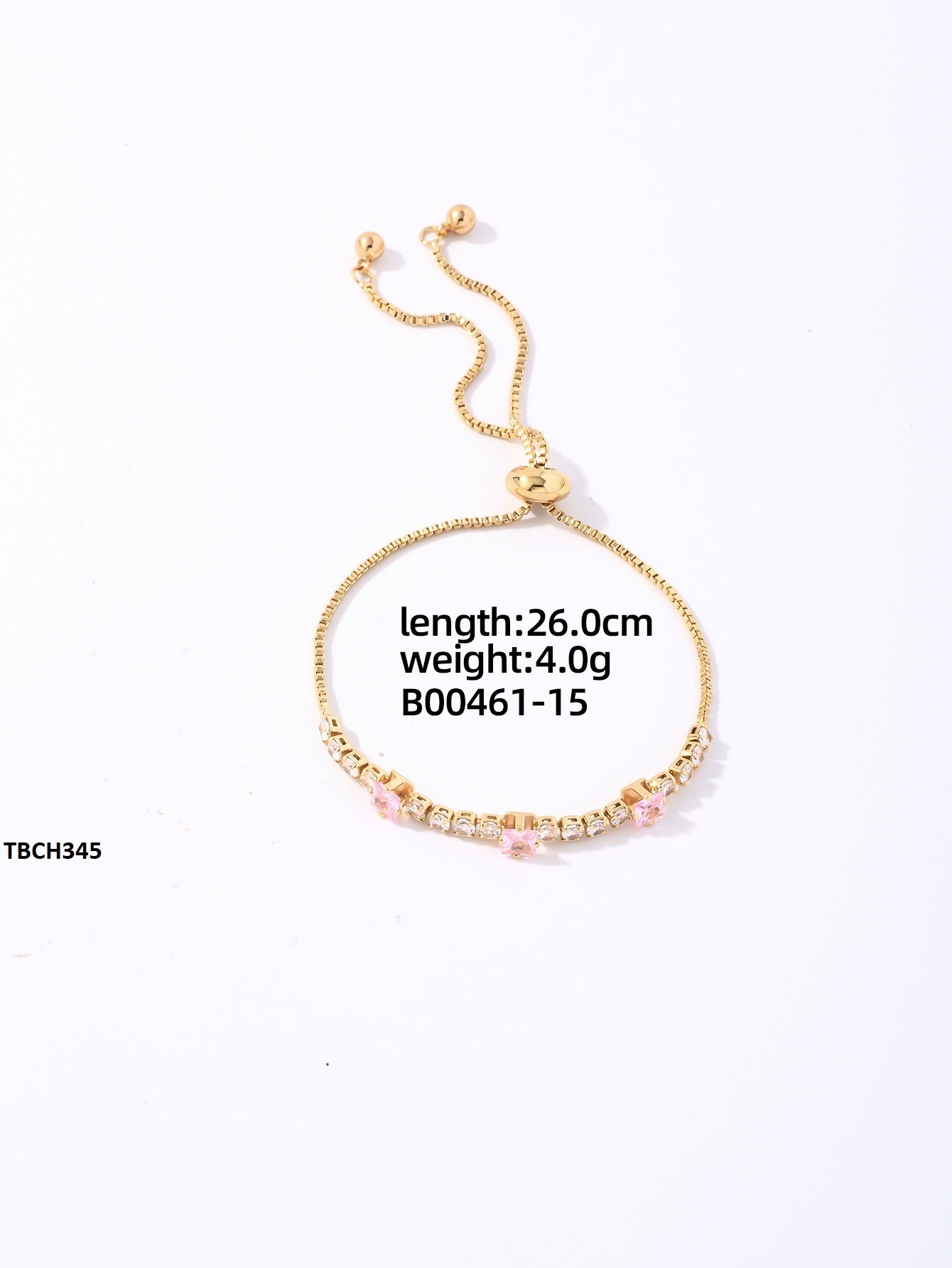TBCH345 WKO Imp Square Layered Bracelet - TBCH