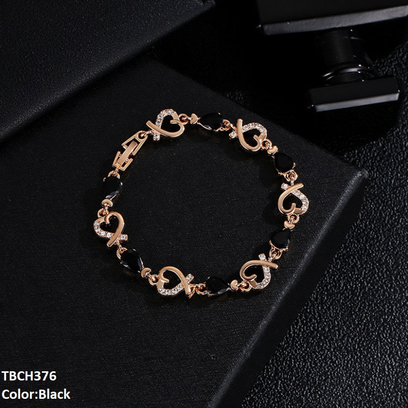 TBCH376 QWN Heart Chain Bracelet - TBCH