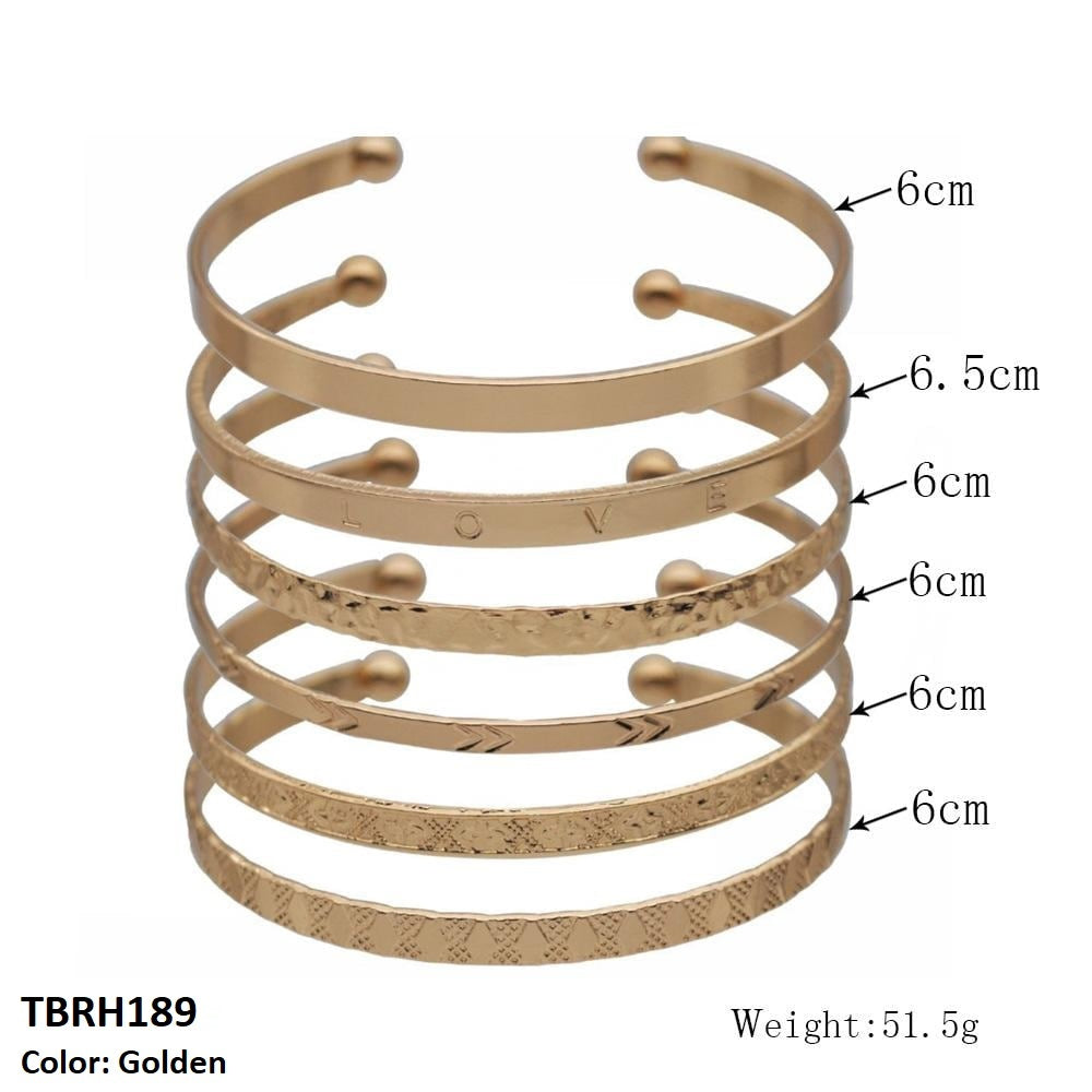 TBRH189 CHN 6 Pcs Imported Hand Bracelet - CBRH