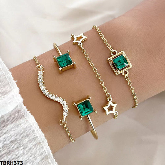 TBRH373 YYE Square/Star Bracelet Set - CBRH