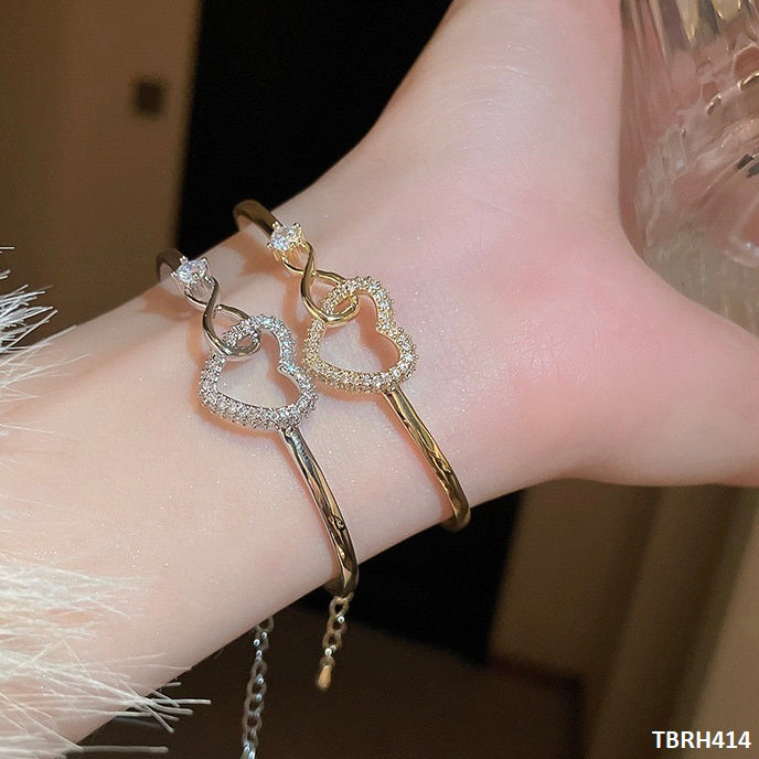 TBRH414 YBJ Infinity Heart Bracelet Adjustable - TBRH