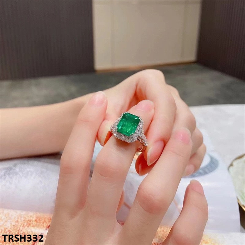 TRSH332 CJD Square Step Cusion Adjustable Ring - TRSH