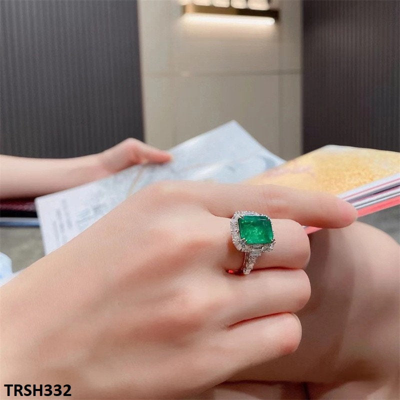TRSH332 CJD Square Step Cusion Adjustable Ring - TRSH