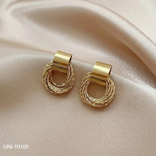 UNI-1010 - Rose Gold Multi Circle - Earring
