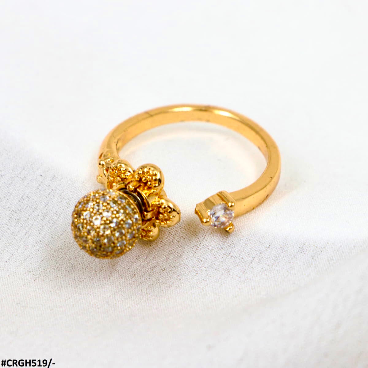 CRGH519 MAR Flower/Round  Ring Adjustable - CRGH