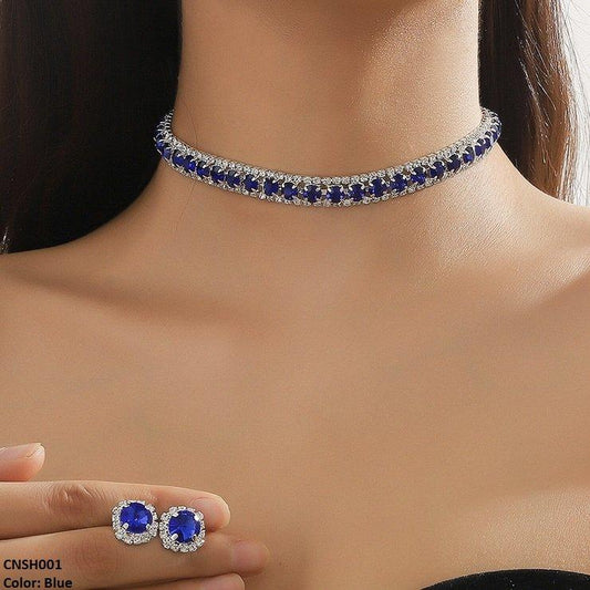 SH001 YJJ Circle Layered Necklace Set