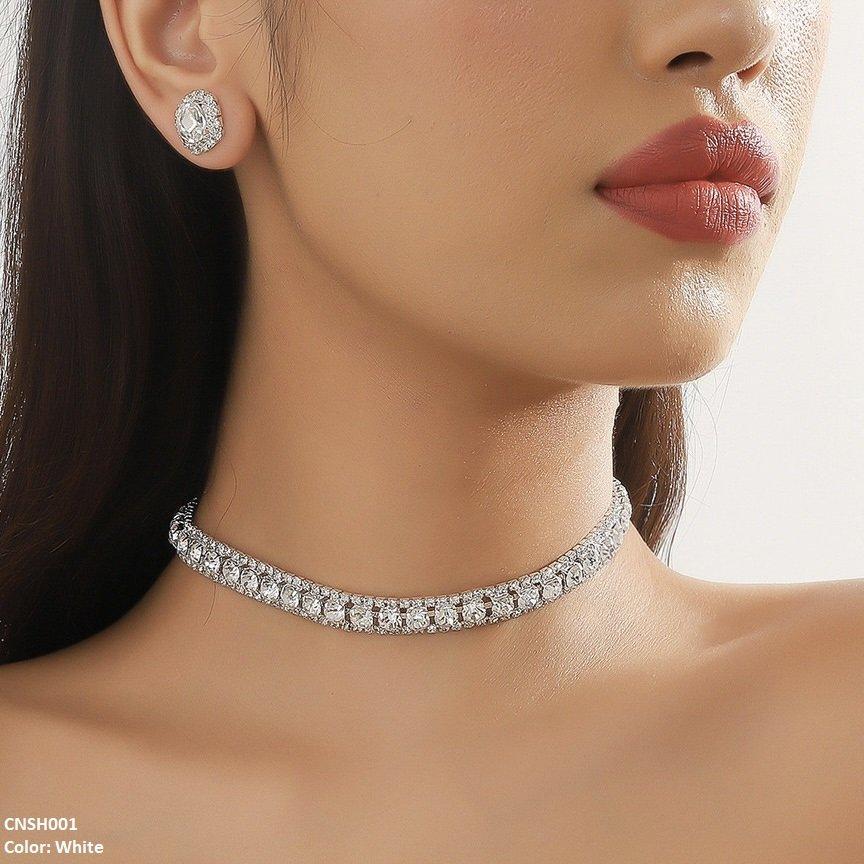 SH001 YJJ Circle Layered Necklace Set