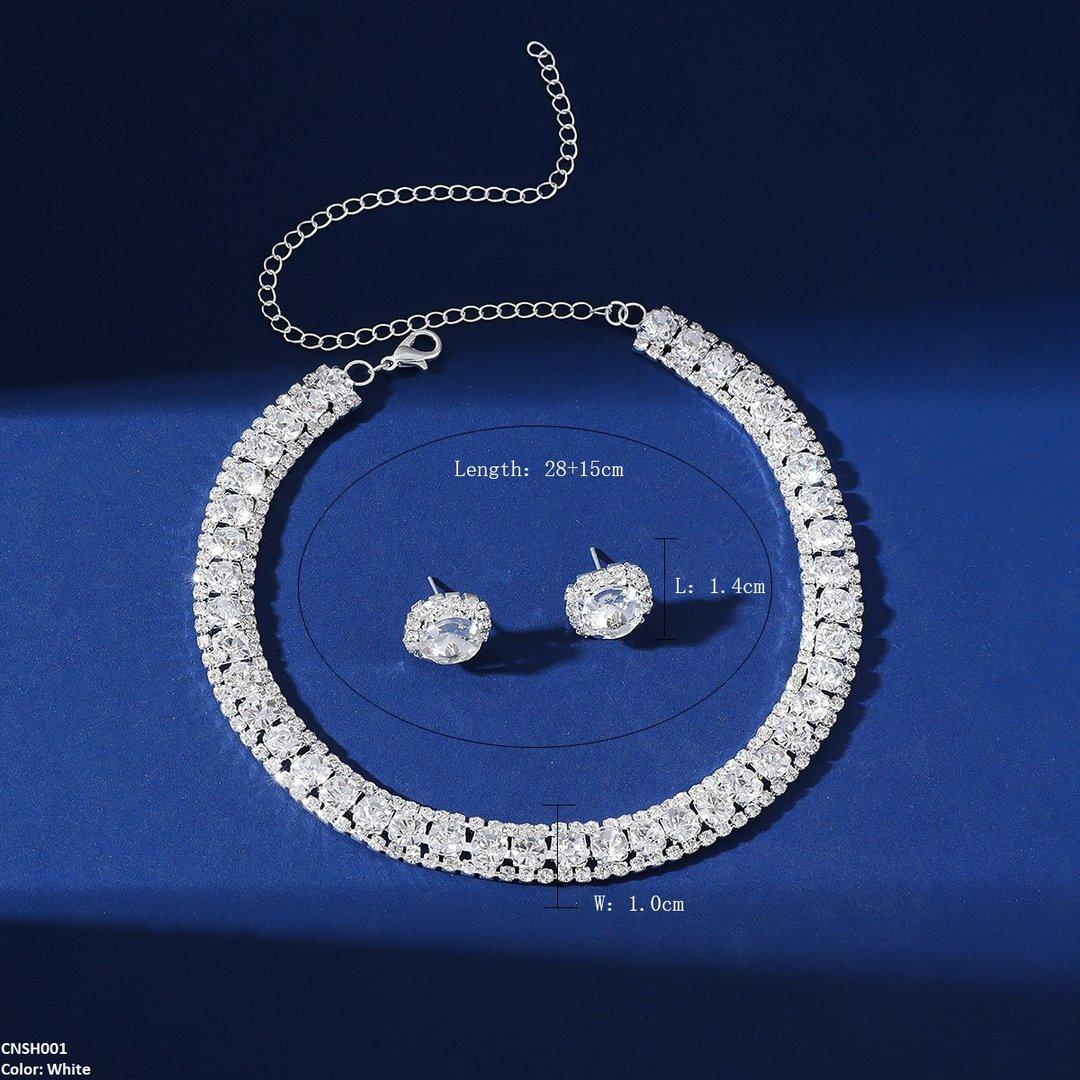 SH001 YJJ Circle Layered Necklace Set