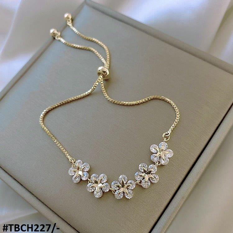 CH227 XST Star Flower Chain Bracelet Adjustable