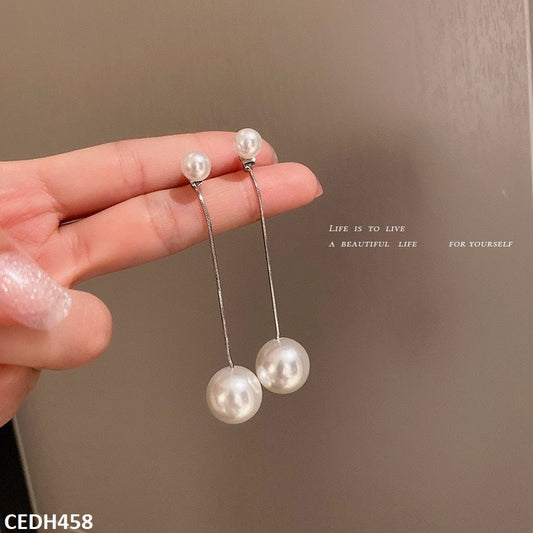 DH458 YQG Pearl Drop Earrings Pair