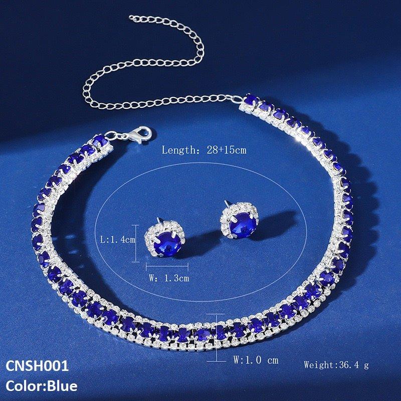 SH001 YJJ Circle Layered Necklace Set