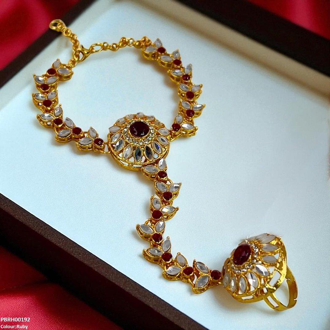 RH00192 FRN Marquise/Round Angla Bracelet Adjustable - PBRH