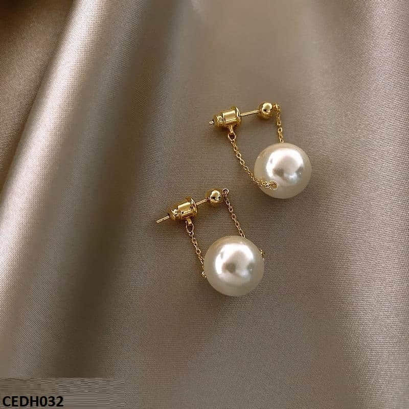 DH032 ZLX Pearl Drop Earrings