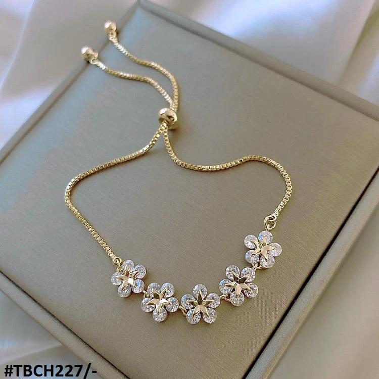 CH227 XST Star Flower Chain Bracelet Adjustable