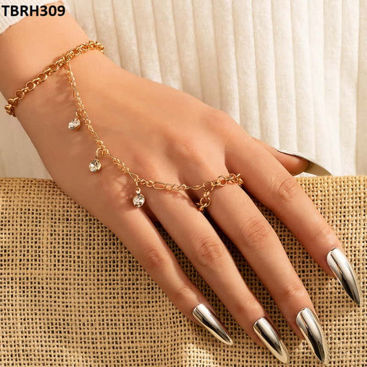 RH309 YYE Link Chain Hand Bracelet Openable