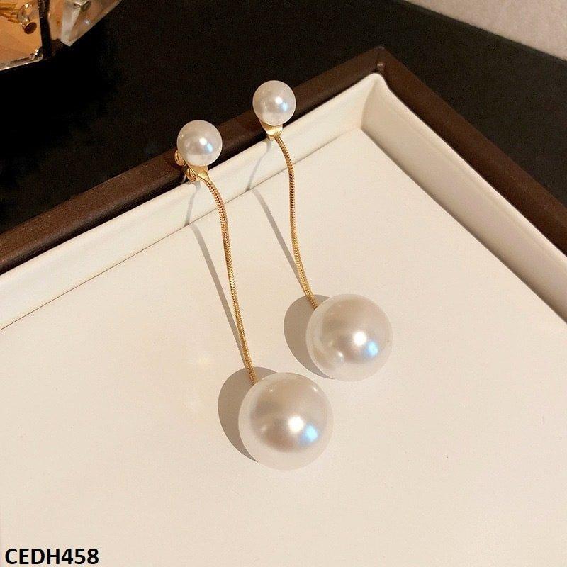DH458 YQG Pearl Drop Earrings Pair