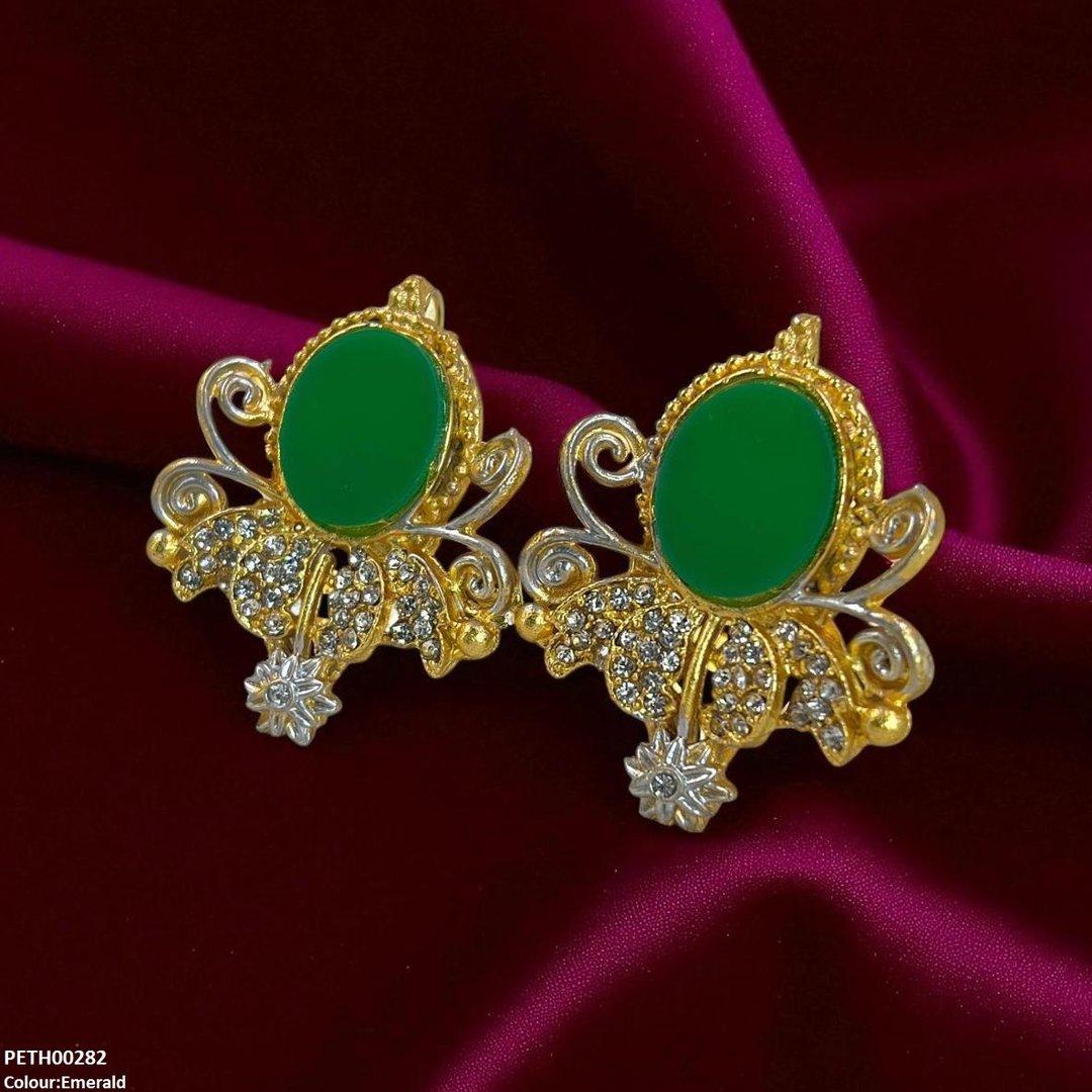 TH00282 FRN Oval Flower Tops Pair - PETH
