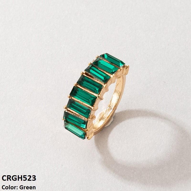 GH523 YYE Baguette Layered 7 Size Ring