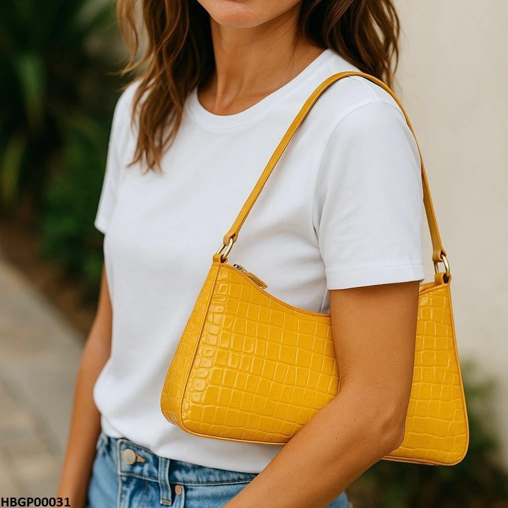 GP00014 Crocodile Pattern Armpit Hand Bag - HBGP