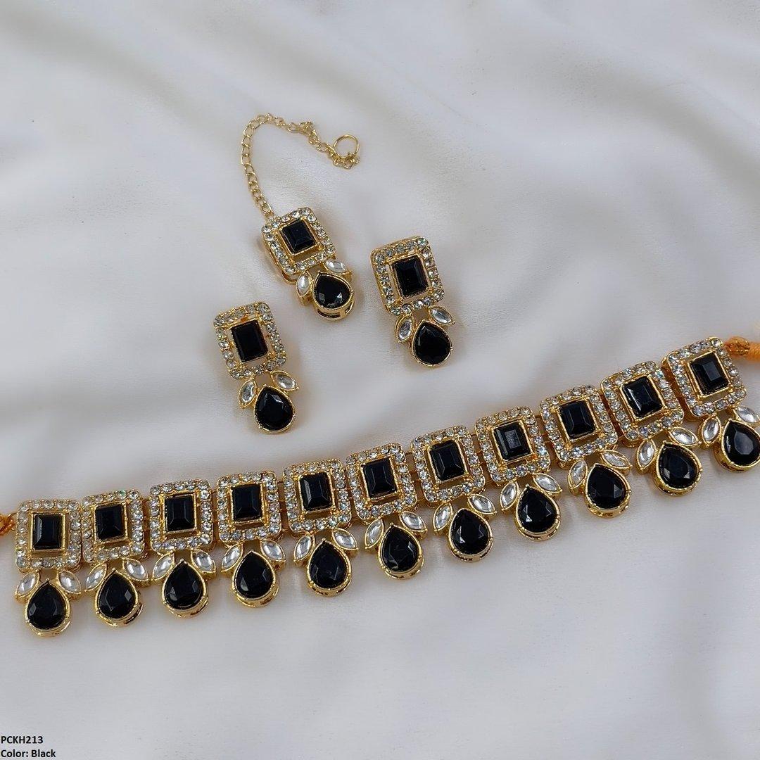 KH213 SDQ Pear Rectangle Choker Set